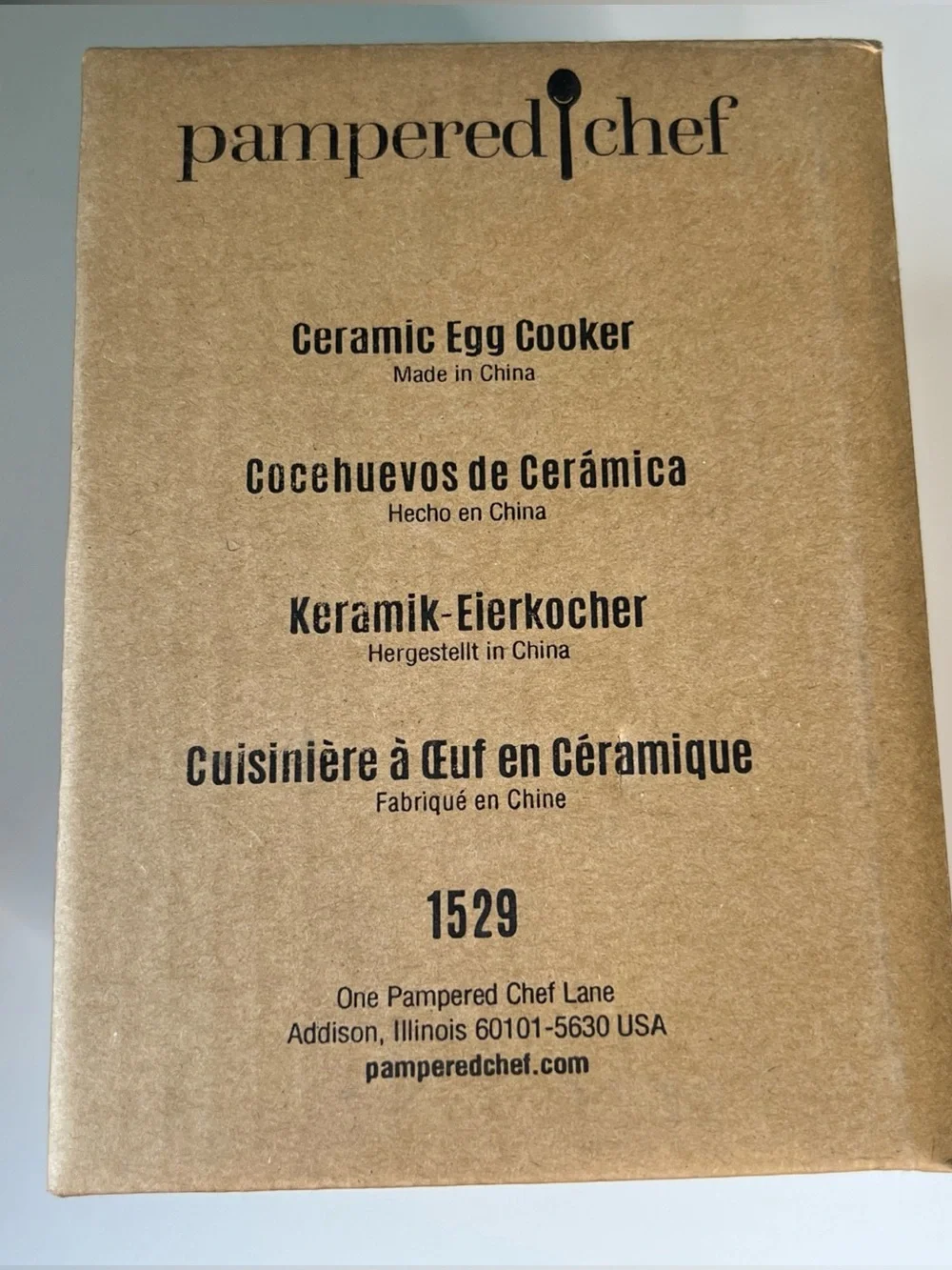 Pampered Chef Ceramic Egg Cooker #1529 Brand new in box